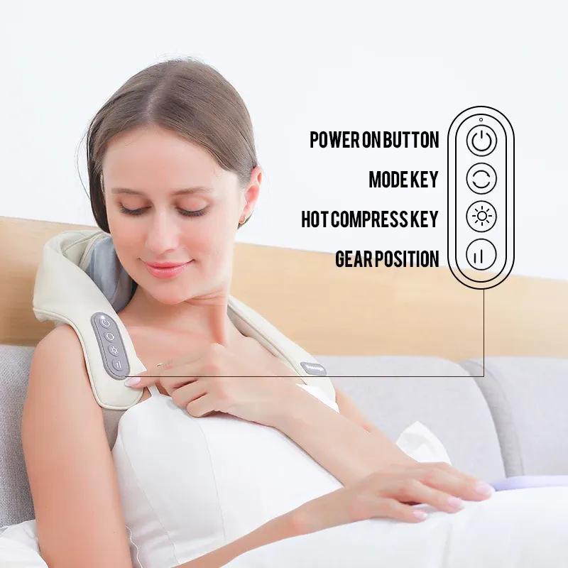 Wireless Neck & Back Massager With Heat - Gamplanet